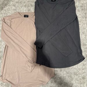 BUNDLE CUTS Long Sleeve Shirts in Gray and Tan